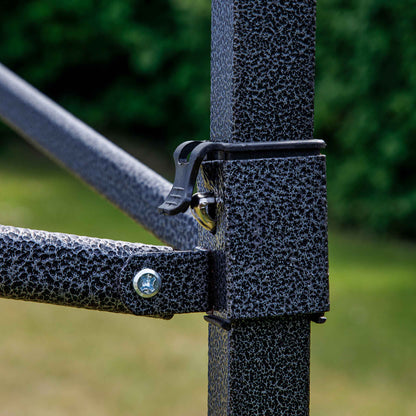 Premium 3x3m Pop-Up Gazebo, Water Resistant, Carry Bag, Stakes & Weight Bags - Dark Green - DG132