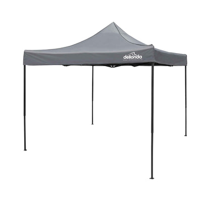 Premium 3x3m Pop-Up Gazebo, Water Resistant, Carry Bag, Stakes & Weight Bags - Grey - DG133