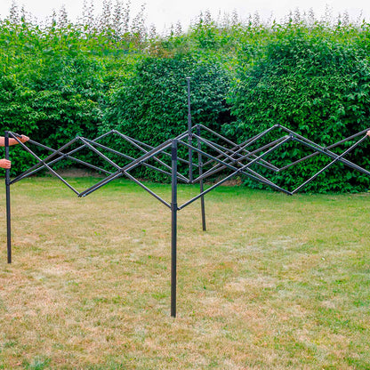 Premium 3x3m Pop-Up Gazebo, Water Resistant, Carry Bag, Stakes & Weight Bags - Grey - DG133