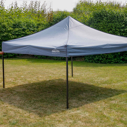Premium 3x3m Pop-Up Gazebo, Water Resistant, Carry Bag, Stakes & Weight Bags - Grey - DG133