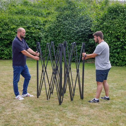 Premium 3x3m Pop-Up Gazebo, Water Resistant, Carry Bag, Stakes & Weight Bags - Grey - DG133