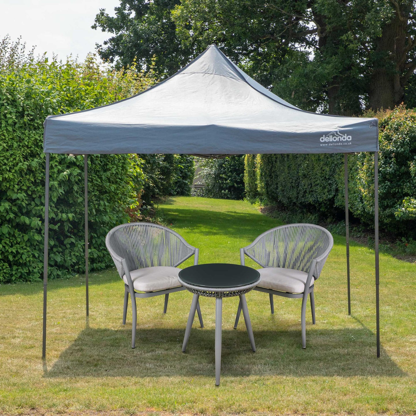 Premium 3x3m Pop-Up Gazebo, Water Resistant, Carry Bag, Stakes & Weight Bags - Grey - DG133