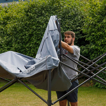 Premium 3x3m Pop-Up Gazebo, Water Resistant, Carry Bag, Stakes & Weight Bags - Grey - DG133