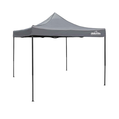 Premium 3x3m Pop-Up Gazebo, Water Resistant, Carry Bag, Stakes & Weight Bags - Grey - DG133