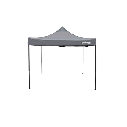 Premium 3x3m Pop-Up Gazebo, Water Resistant, Carry Bag, Stakes & Weight Bags - Grey - DG133