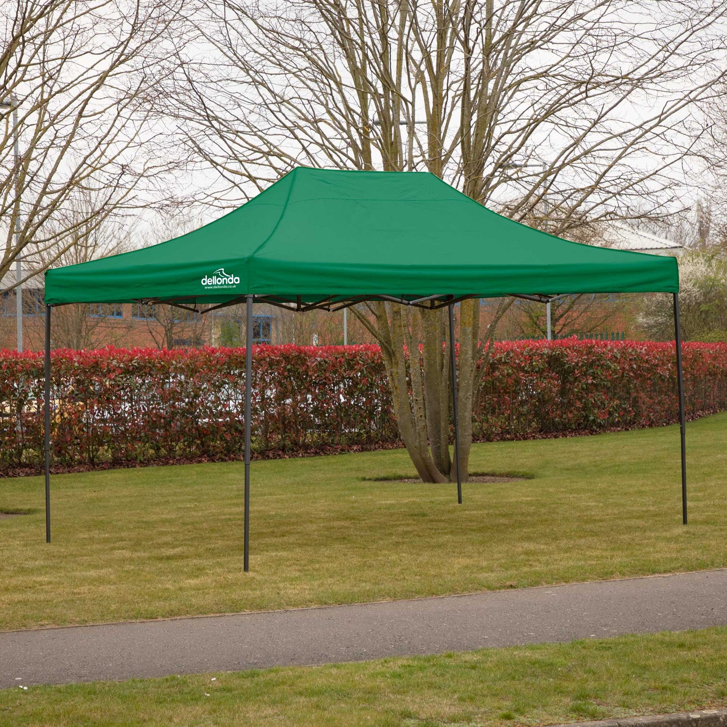 Premium 3 x 4.5m Pop-Up Gazebo, Water Resistant, Carry Bag, Stakes & Weight Bags - Green - DG136