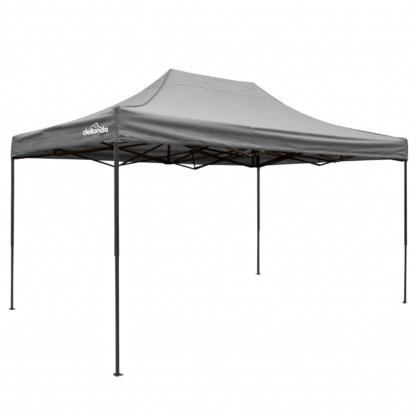 Premium 3 x 4.5m Pop-Up Gazebo, Water Resistant, Carry Bag, Stakes & Weight Bags - Grey - DG137