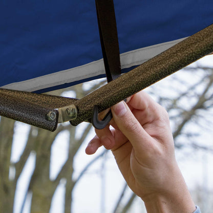 Premium 3x6m Pop-Up Gazebo, Water Resistant, Carry Bag, Stakes & Weight Bags - Blue - DG139