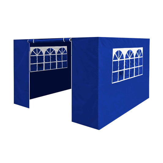 Premium Side Walls/Doors/Windows for Gazebo/Marquee , Fits 2 x 2m Models - Blue - DG143