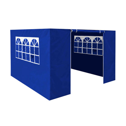Premium Side Walls/Doors/Windows for Gazebo/Marquee , Fits 2 x 2m Models - Blue - DG143