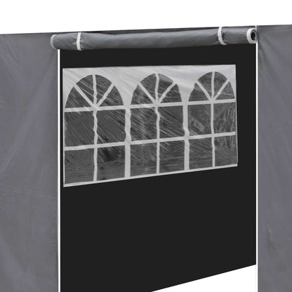 Premium Side Walls/Doors/Windows for Gazebo/Marquee , Fits 2 x 2m Models - Grey - DG145