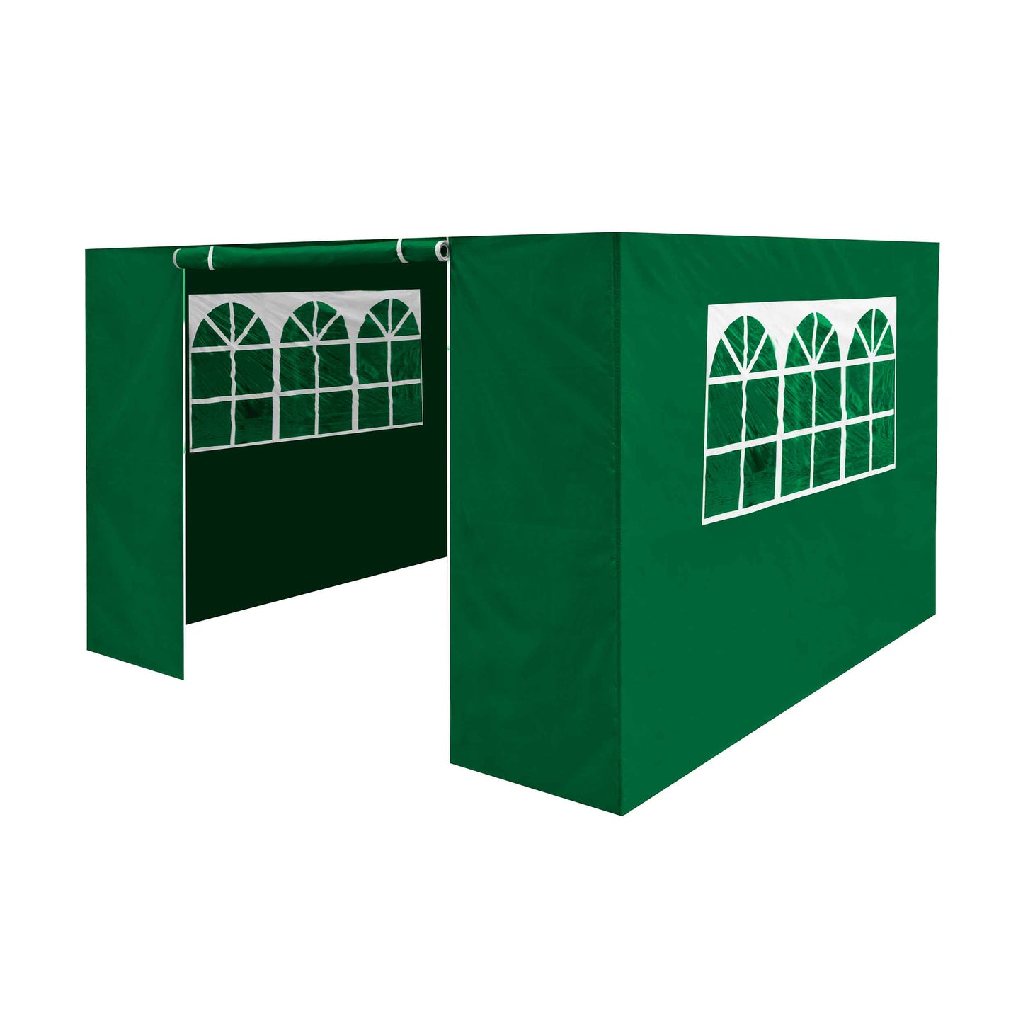 Premium Gazebo/Marquee Side Walls/Doors/Windows, Fits 3 x 3m Models - Dark Green - DG148