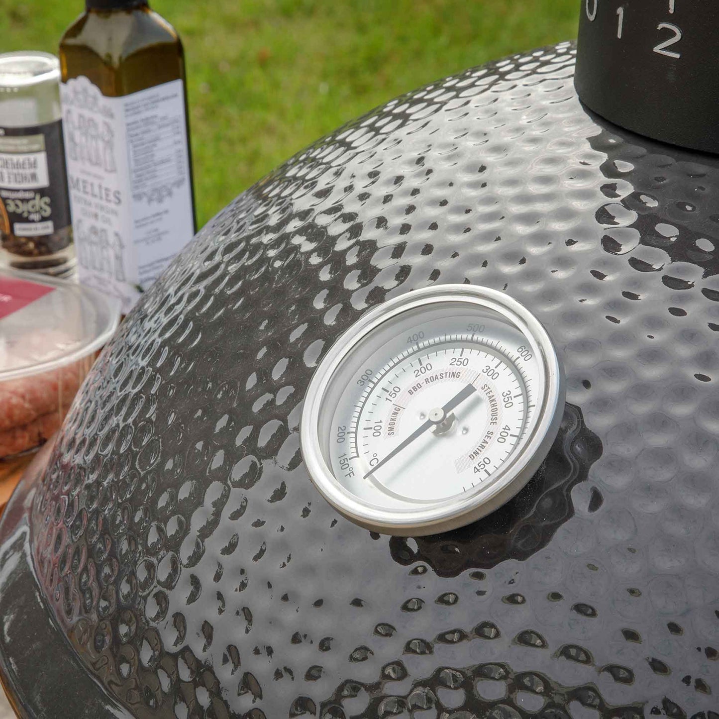 Deluxe Ceramic Kamado Style BBQ Grill/Oven/Smoker, 16"(40cm) - DG235