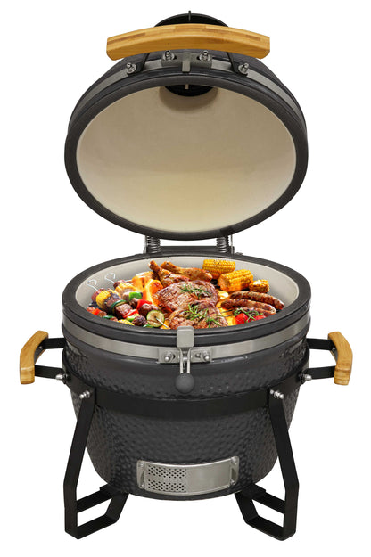 Deluxe Ceramic Kamado Style BBQ Grill/Oven/Smoker, 16"(40cm) - DG235
