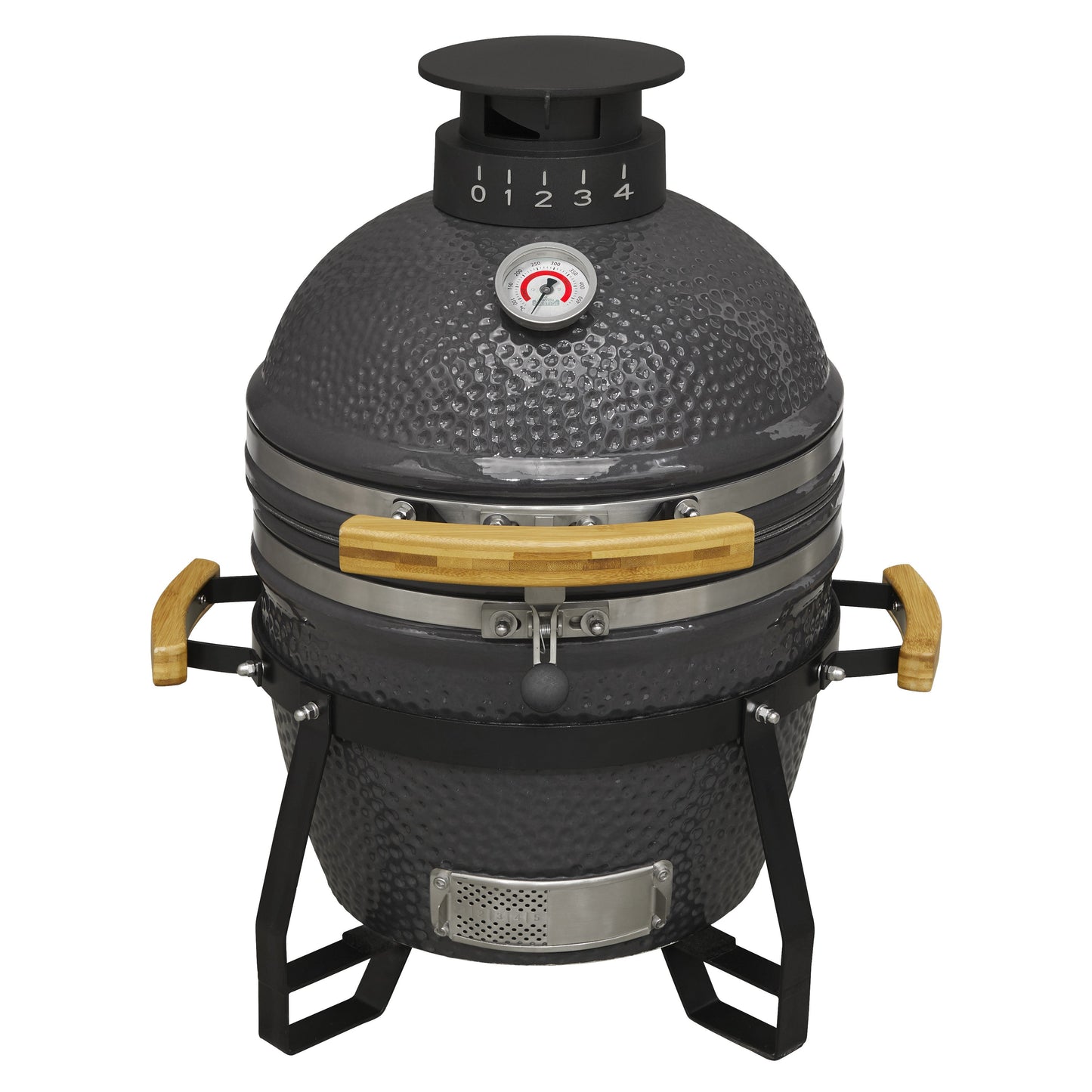 Deluxe Kamado BBQ Grill, Oven, Smoker, Ceramic 16"(40cm) - DG158