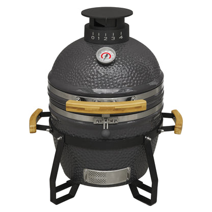 Deluxe Kamado BBQ Grill, Oven, Smoker, Ceramic 16"(40cm) - DG158