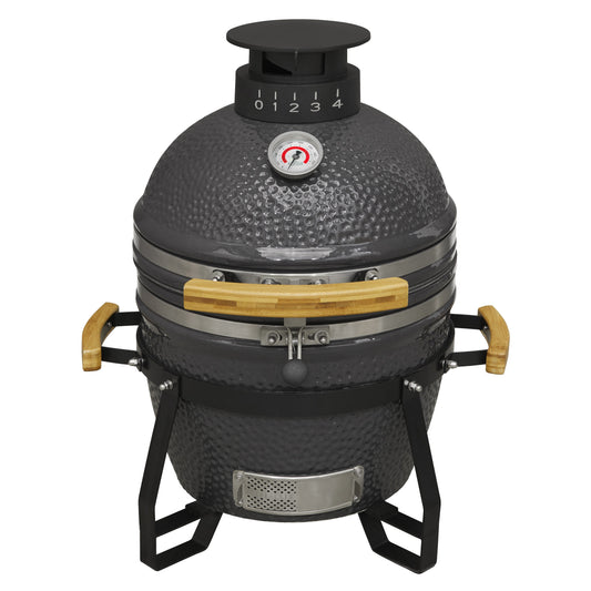 Deluxe Kamado BBQ Grill, Oven, Smoker, Ceramic 16"(40cm) - DG158