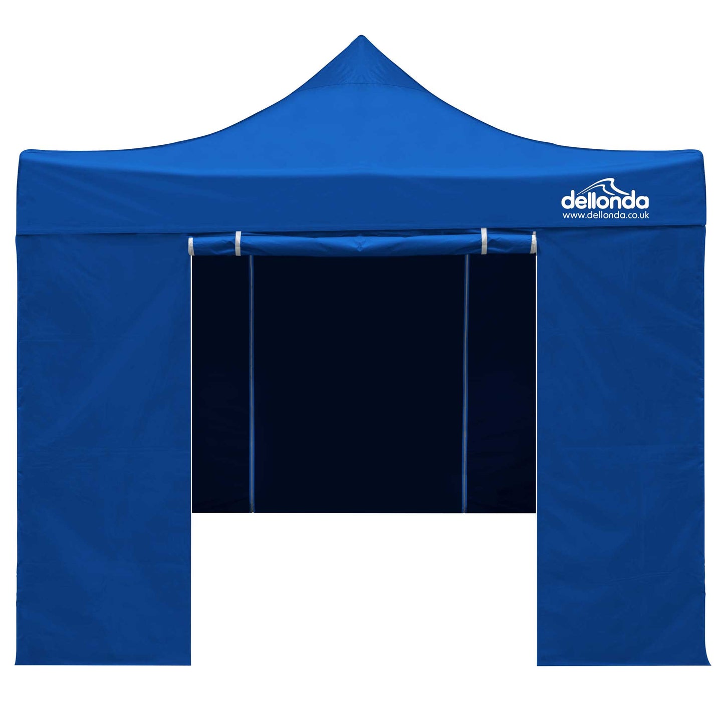 Premium 2x2m Pop-Up Gazebo & Side Walls, Water Resistant with Carry Bag, Stakes & Weight Bags - Blue - DG161