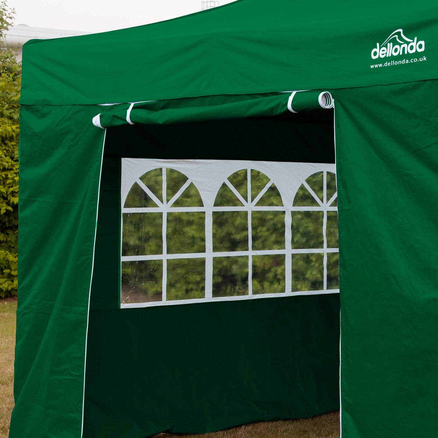 Premium 2x2m Pop-Up Gazebo & Side Walls, Water Resistant with Carry Bag, Stakes & Weight Bags - Green - DG162