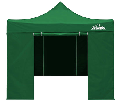 Premium 3x3m Pop-Up Gazebo & Side Walls, Water Resistant with Carry Bag, Stakes & Weight Bags - Green - DG166