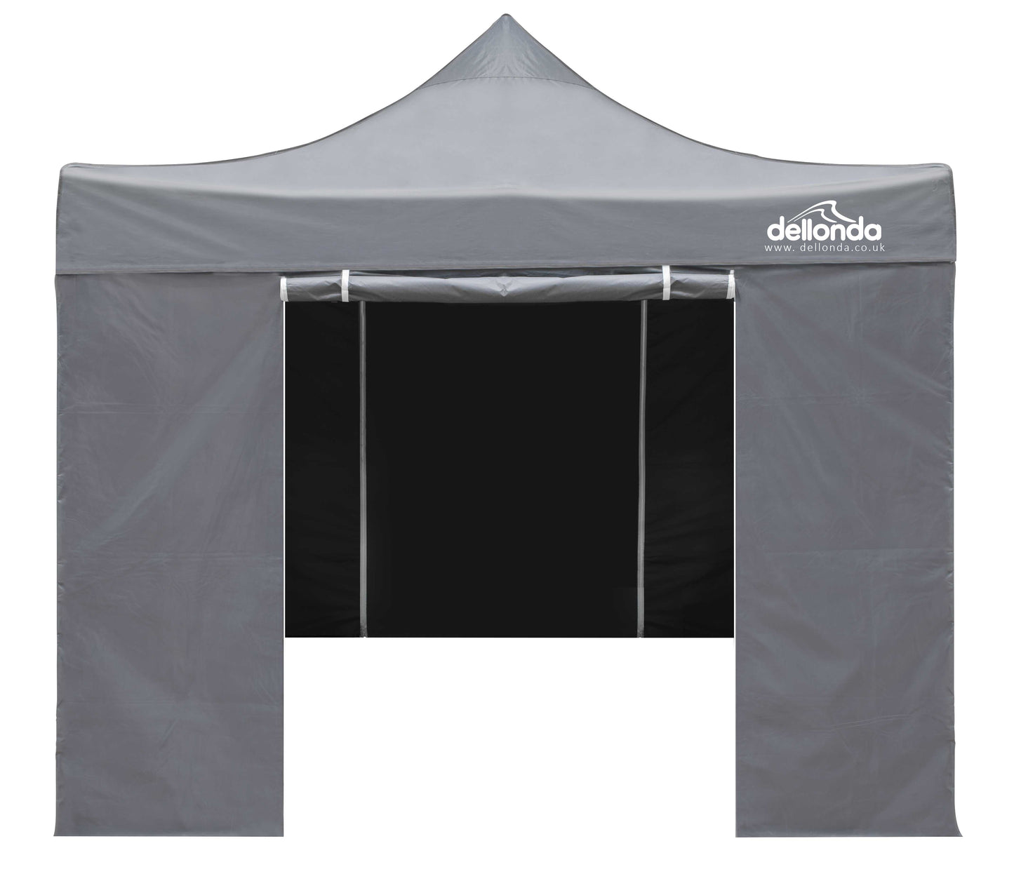 Premium 3x3m Pop-Up Gazebo & Side Walls, Water Resistant with Carry Bag, Rope, Stakes & Weight Bags - Grey - DG167