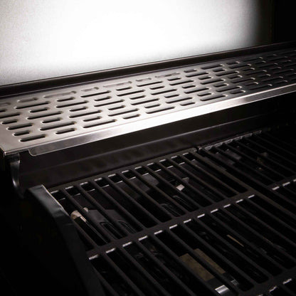 3 Burner Deluxe Gas BBQ Grill with Piezo Ignition, Water Resistant Cover, Stainless Steel - DG230