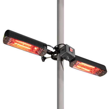 Folding Parasol/Gazebo/Patio Outdoor Infrared Heater, Two Panels - 1600W - DG176