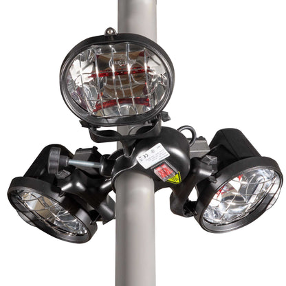 Folding Parasol/Gazebo/Patio Outdoor Infrared Heater, Three Panels - 1350W - DG177