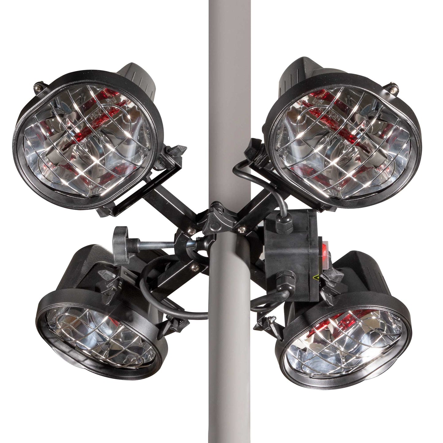 Folding Parasol/Gazebo/Patio Outdoor Infrared Heater, Four Panels, 1800W - DG178