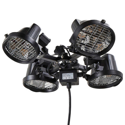 Folding Parasol/Gazebo/Patio Outdoor Infrared Heater, Four Panels, 1800W - DG178