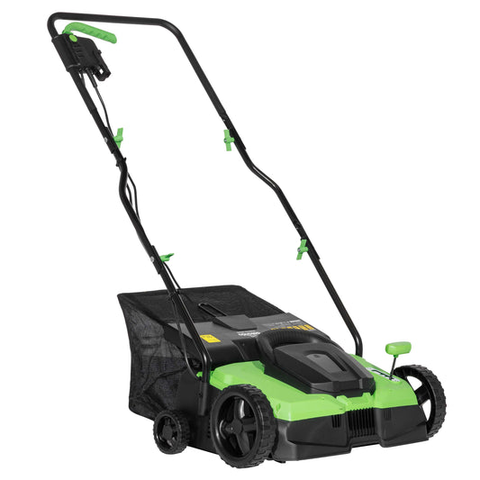 1500W Electric 2-in-1 Scarifier, 4-Heights, 36cm Cutting Width, 10m Cable - DG216