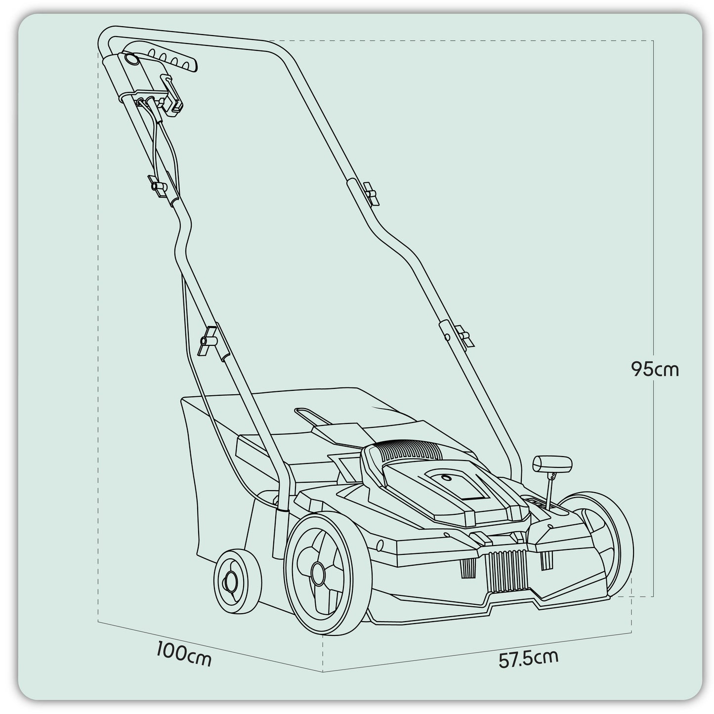 1500W Electric 2-in-1 Scarifier, 4-Heights, 36cm Cutting Width, 10m Cable - DG216
