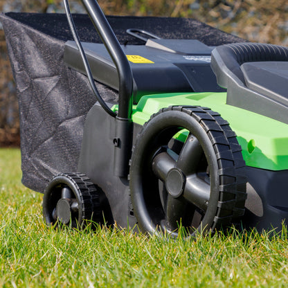 1500W Electric 2-in-1 Scarifier, 4-Heights, 36cm Cutting Width, 10m Cable - DG216