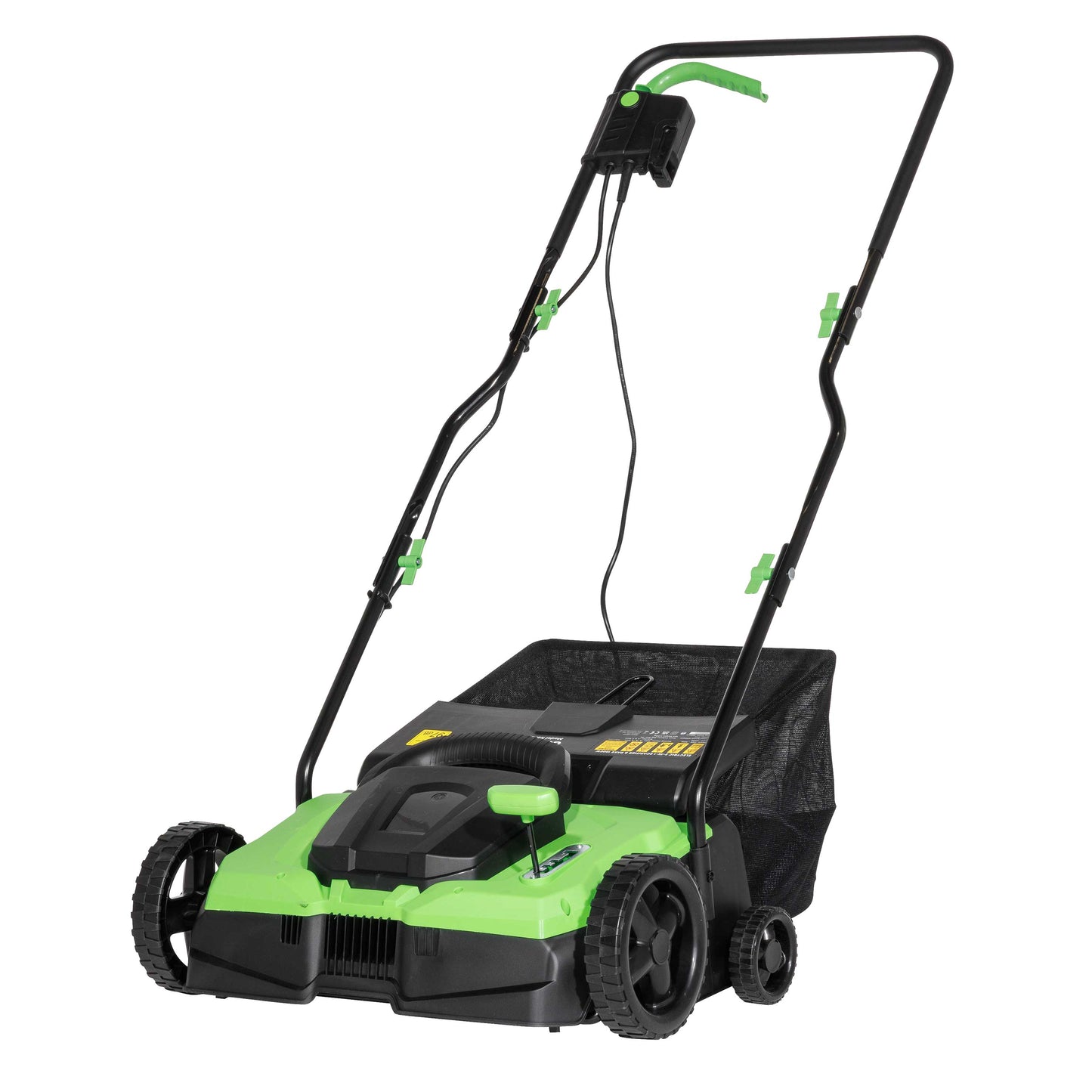 1500W Electric 2-in-1 Scarifier, 4-Heights, 36cm Cutting Width, 10m Cable - DG216