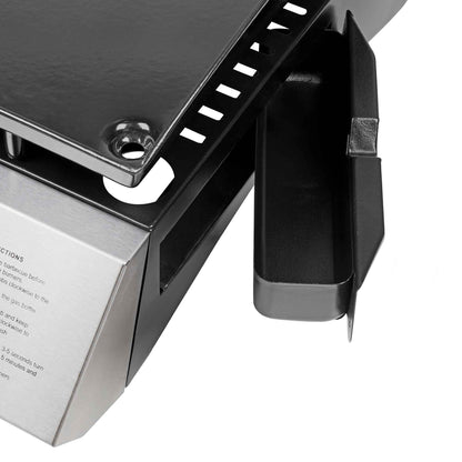 2 Burner Portable Gas Plancha 5kW BBQ Griddle, Stainless Steel - DG21