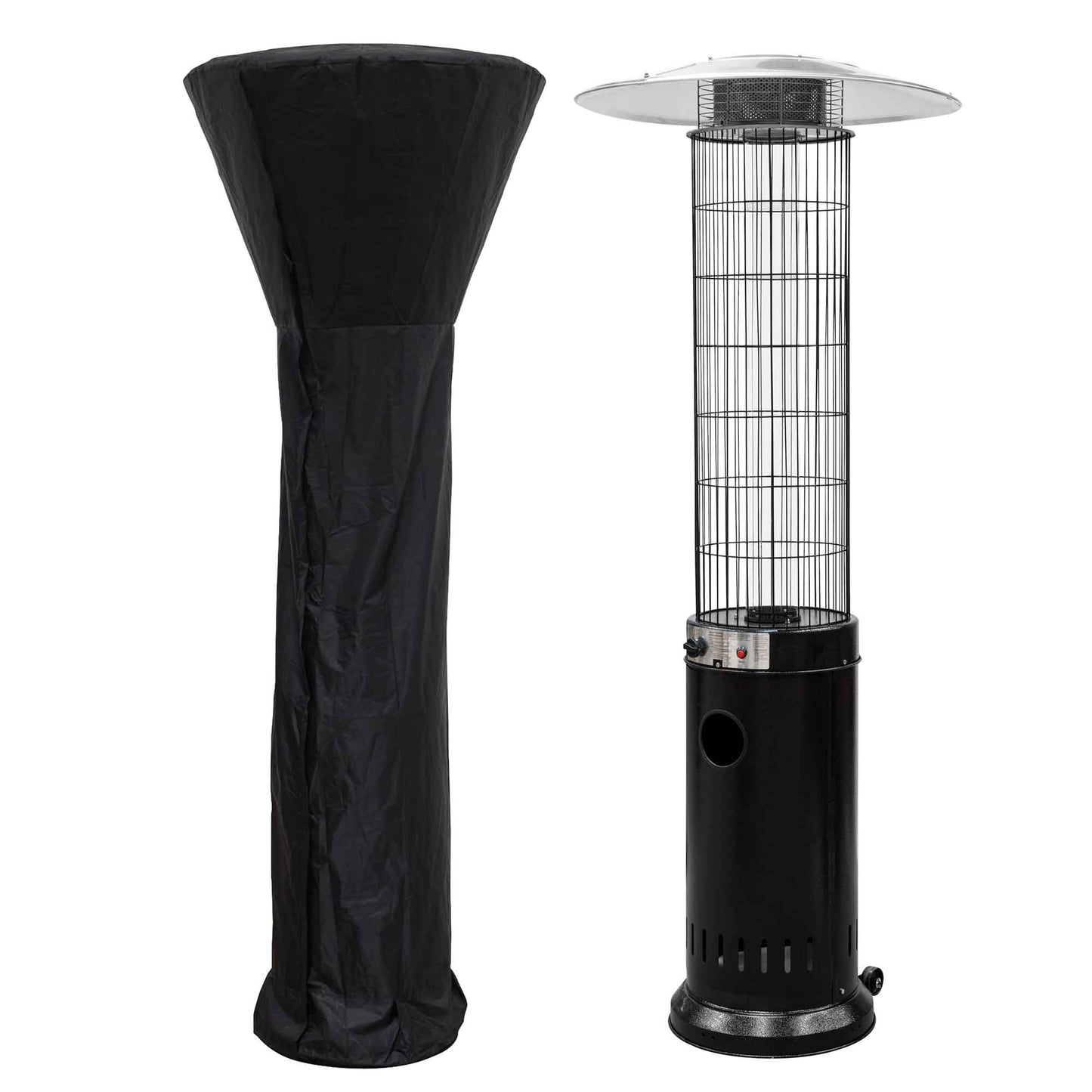 Gas Patio Heater 13kW for Commercial & Domestic Use, Black, Supplied with Cover - DG226