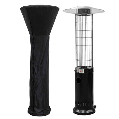 Gas Patio Heater 13kW for Commercial & Domestic Use, Black, Supplied with Cover - DG226