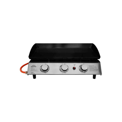 3 Burner Portable Gas Plancha 7.5kW BBQ Griddle, Stainless Steel - DG22