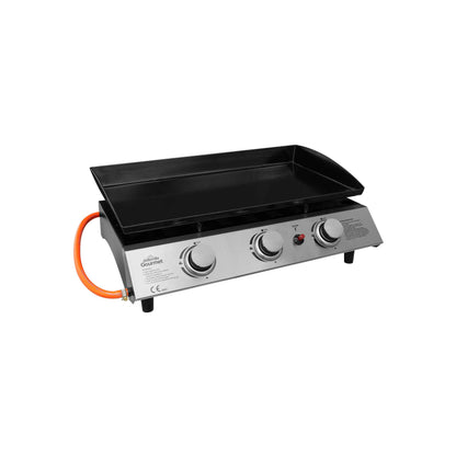 3 Burner Portable Gas Plancha 7.5kW BBQ Griddle, Stainless Steel - DG22