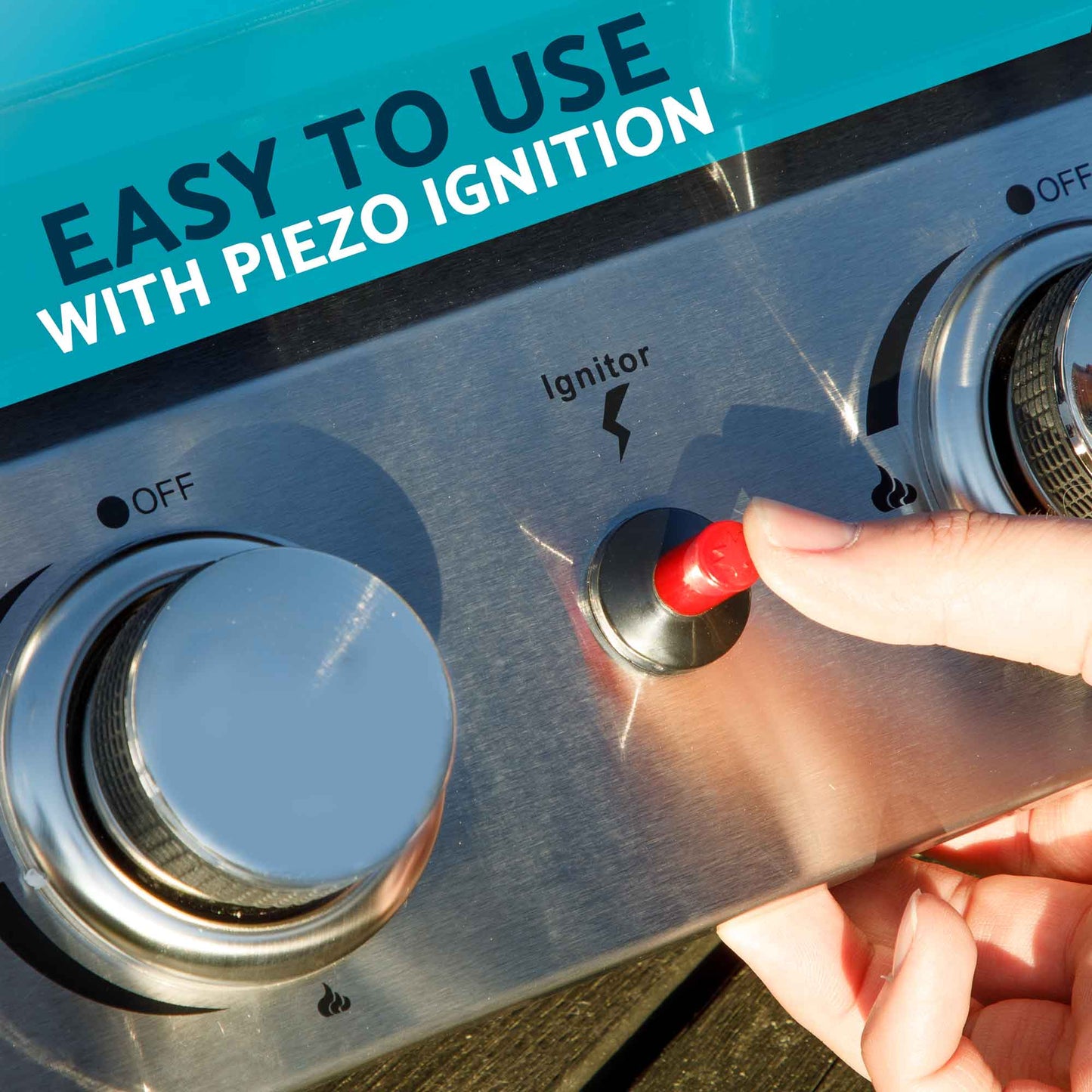 4 Burner Portable Gas Plancha 10kW BBQ Griddle, Stainless Steel - DG23