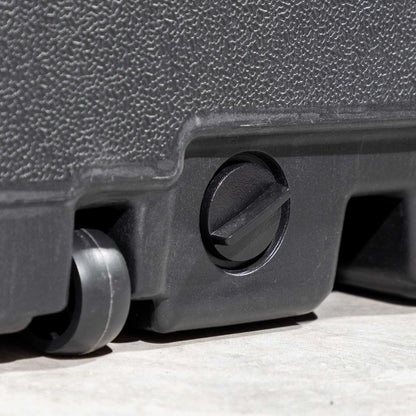 Ø3m Banana Parasol/Umbrella, Cover and Base Bundle, 8 Rib, Crank Handle, Cream Canopy - DG271