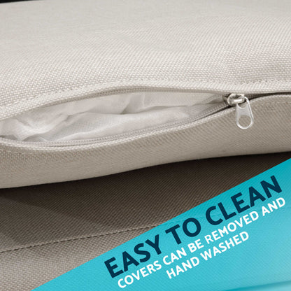 Fusion Garden/Patio Aluminium Dining Chair with Armrests, Set of 4, Light Grey - DG50