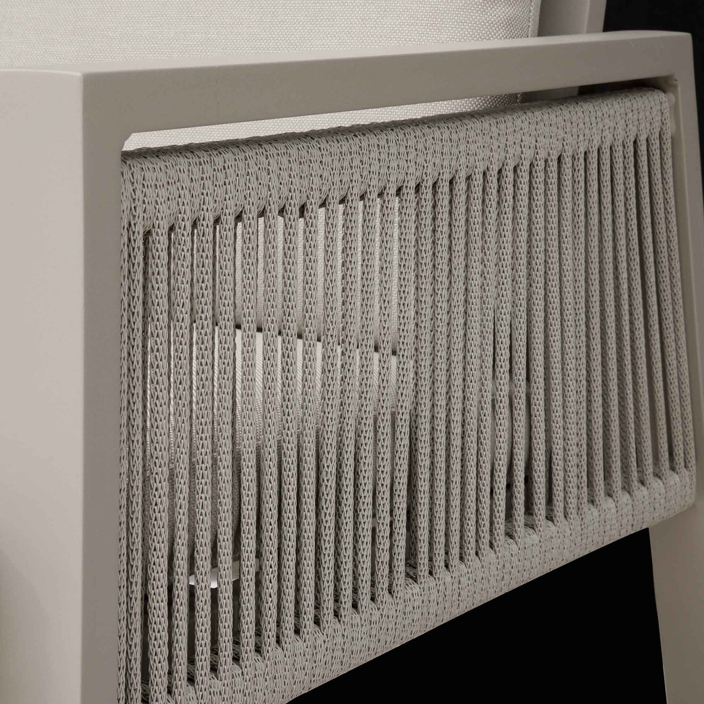 Fusion Garden/Patio Aluminium Dining Chair with Armrests, Set of 4, Light Grey - DG50