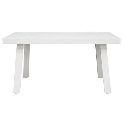 Kyoto 3 Piece Outdoor Corner Sofa & Coffee Table Set, White - DG53