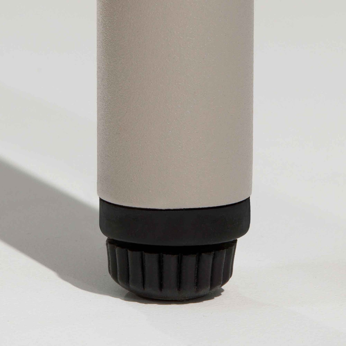 Como 3 Piece Steel Bistro Set with Tempered Glass Top, Grey - DG55