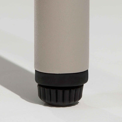 Como 3 Piece Steel Bistro Set with Tempered Glass Top, Grey - DG55