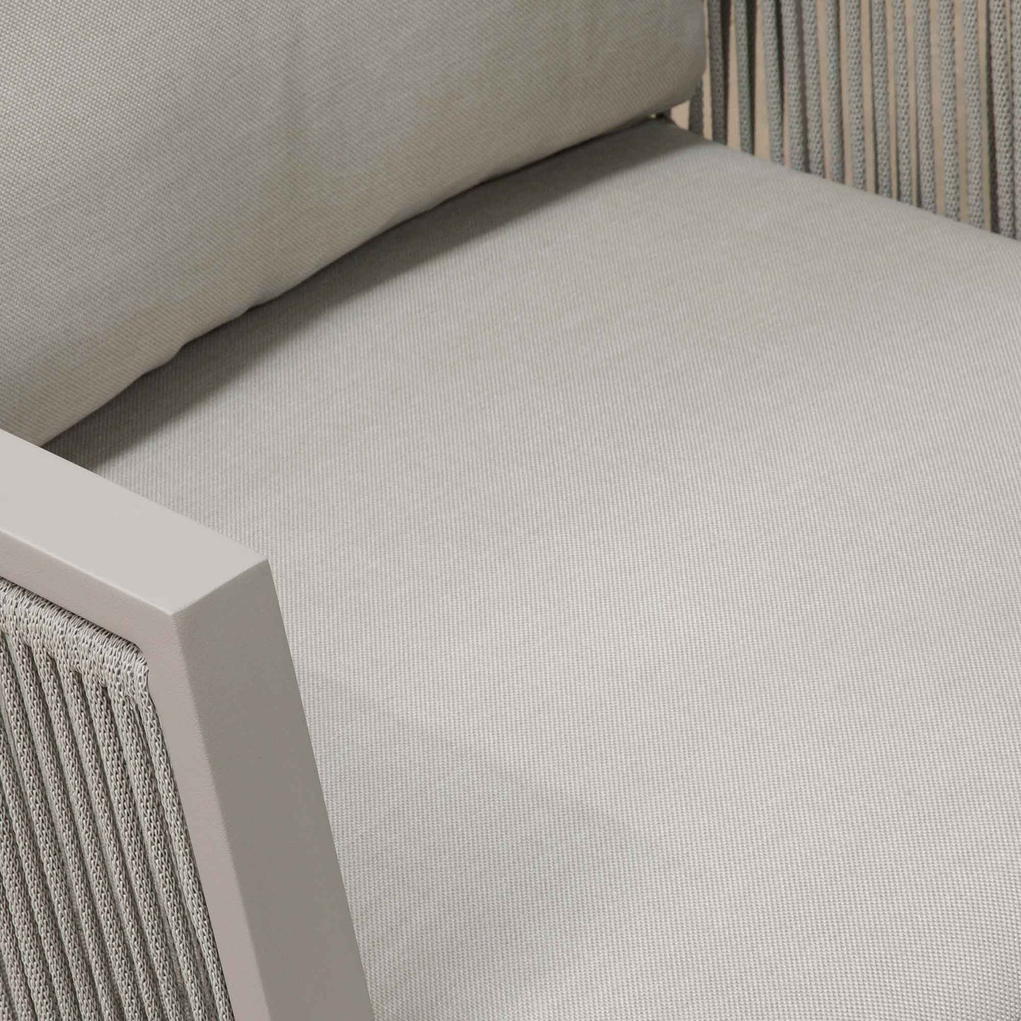 Fusion 4 Piece Outdoor Aluminium Sofa Set, Light Grey - DG56