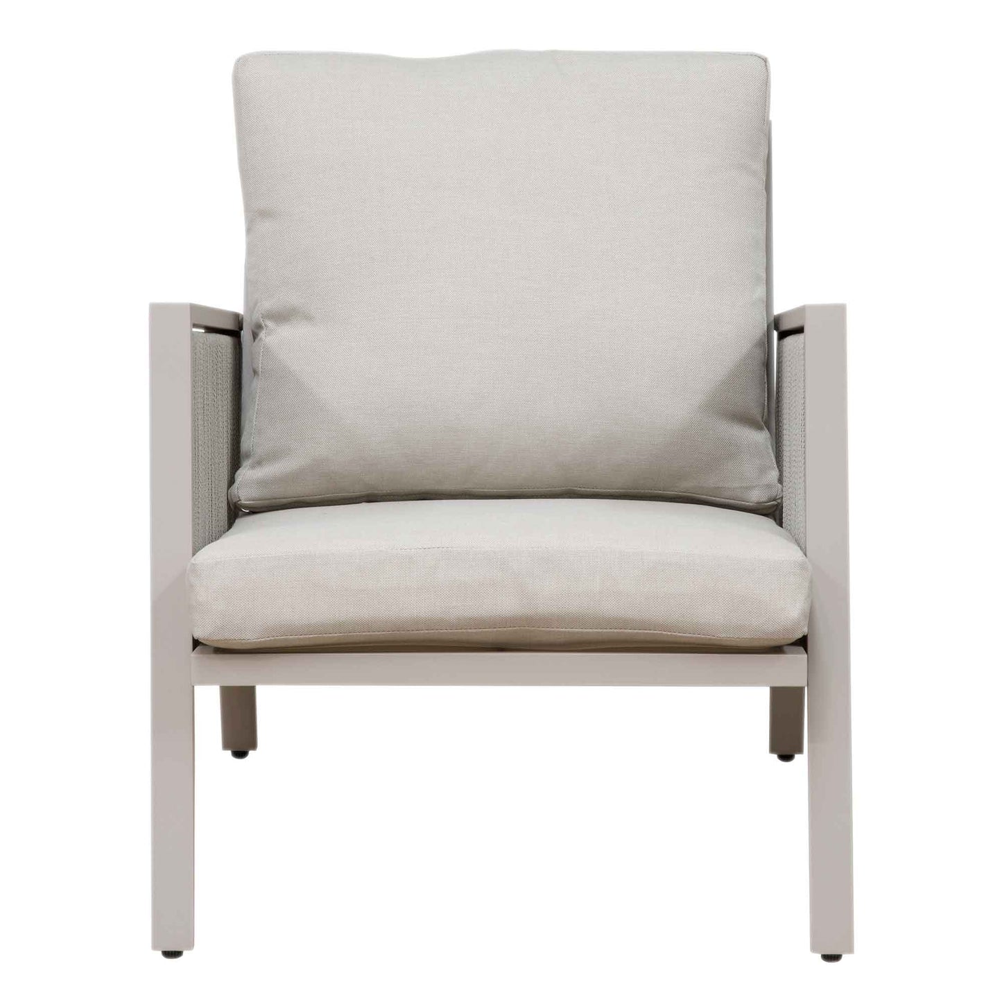 Fusion 4 Piece Outdoor Aluminium Sofa Set, Light Grey - DG56