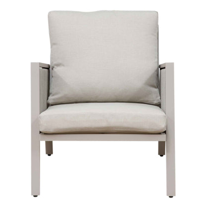 Fusion 4 Piece Outdoor Aluminium Sofa Set, Light Grey - DG56