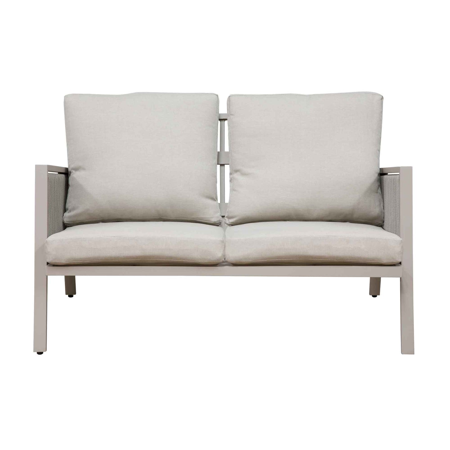Fusion 4 Piece Outdoor Aluminium Sofa Set, Light Grey - DG56
